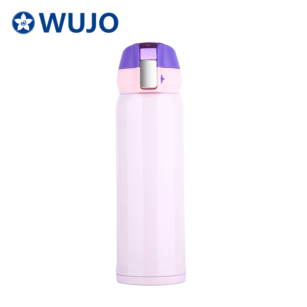 Wujo Großhandel Bunte Edelstahl isolierte Wasserflasche aus Edelstahl
