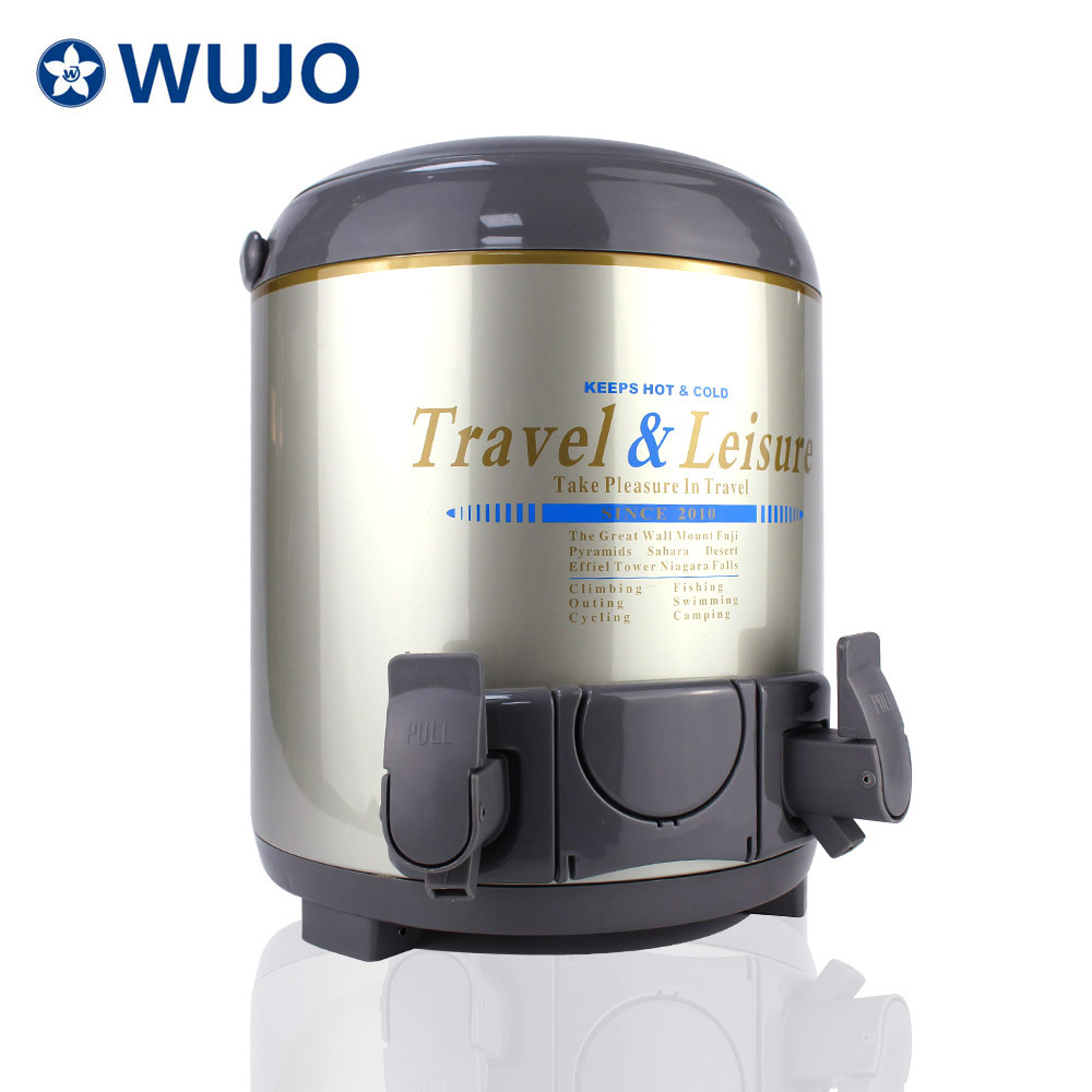 Wujo kommerzielle Wärmeerhaltung Tee Thermos doppelte Wand Edelstahl isoliertes Fass zum Verkauf