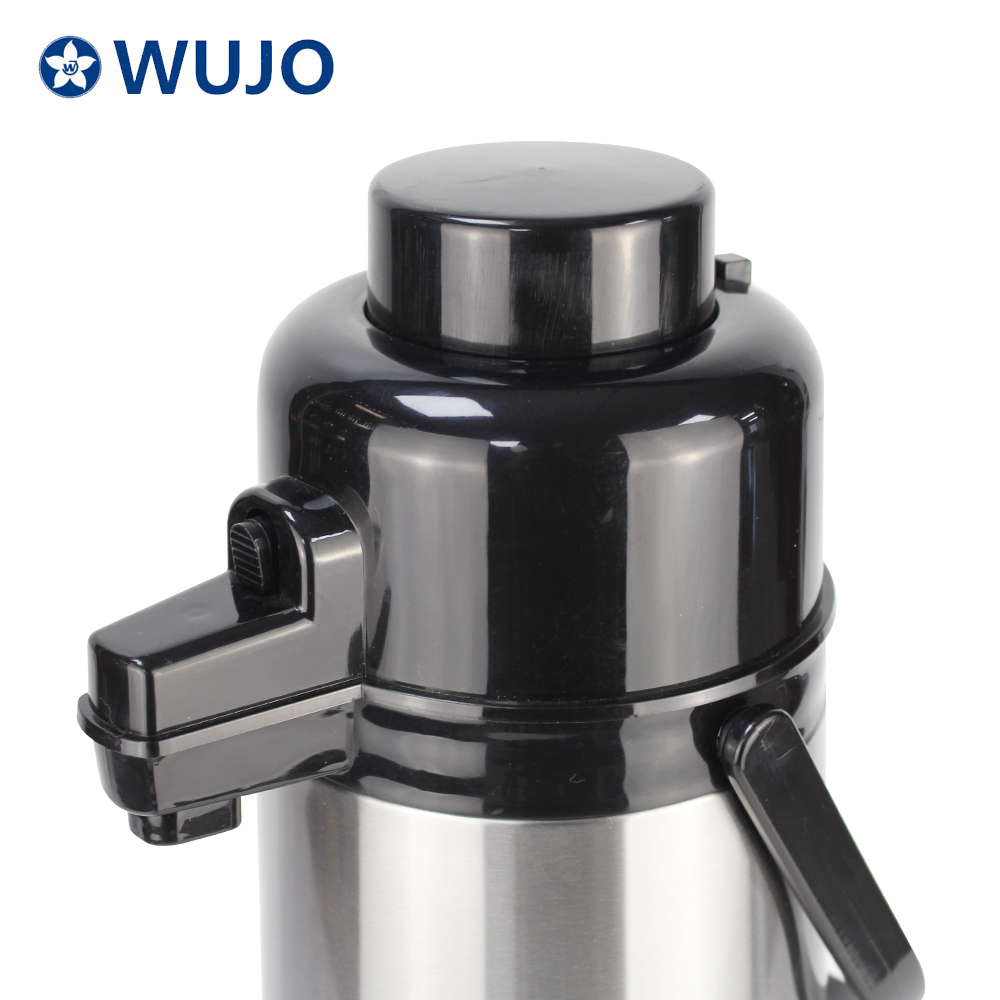Wujo OEM Kostenloser Design isolierter Wärmewasser-Kaffeepumpe Luftdruck-Vakuumkolben