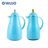 Wujo-Herstellung von 0,5l 1L-Blau-Glas-Refill-Vakuum isoliert Kunststoff-Thermos