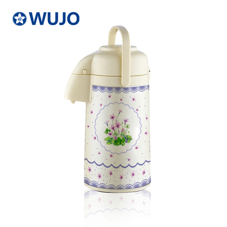 Wujo Pump Carafe Kaffee Tee Heiße kalte Wasser Thermische Airpot Kaffeespender