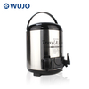 Wujo Thermos 8L 10L 12L Kaffeerestaurant Kommerzielle Doppelwand Edelstahl Tee Milch Tee Eimer mit Wasserhahn
